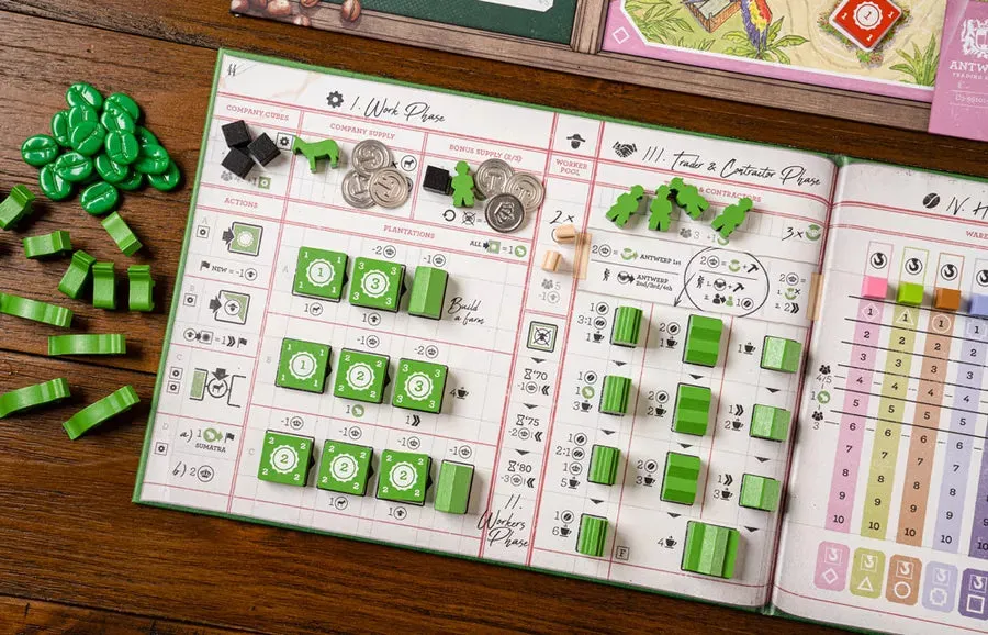 Dragon's Lair Coffee Traders strategispel 2-5 spelare tungt