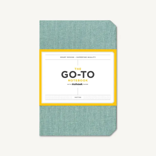 Games Room Go-To Notebook anteckningsbok prickad blå
