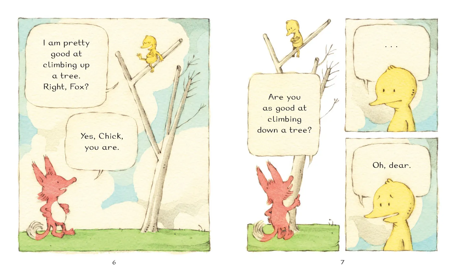 Games Room Fox & Chick Up and Down barnbok pocket lättläst