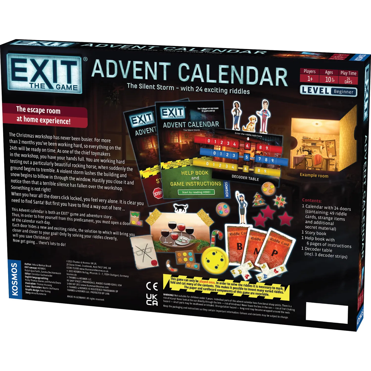 Kosmos Games EXIT Silent Storm adventskalender pusselspel