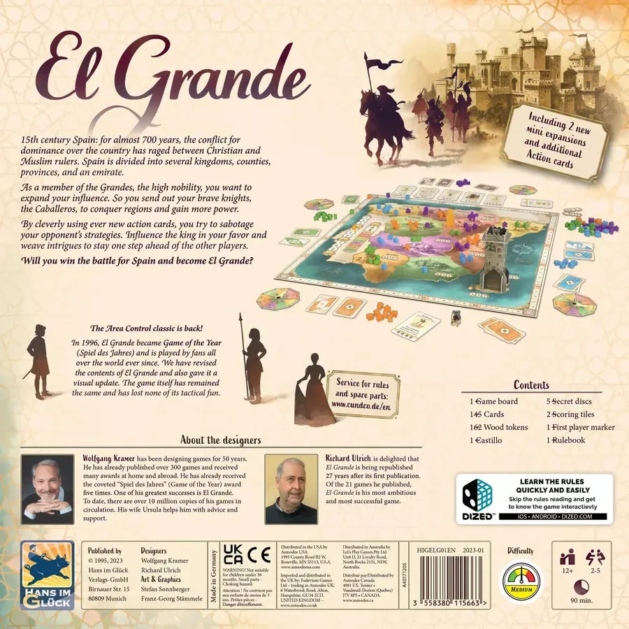 El Grande brädspel svenska regler strategi