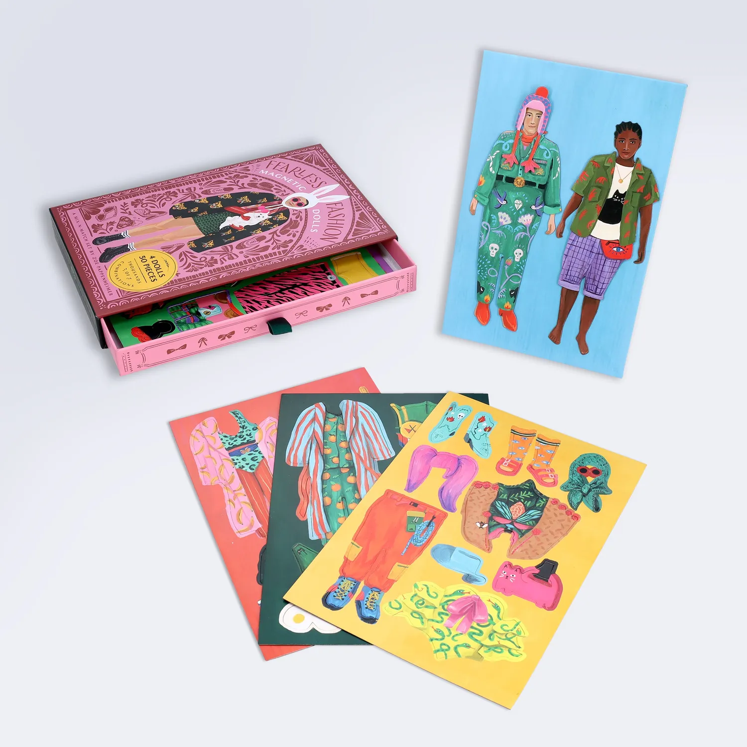 Games Room Fearless Fashion Magnetic Dolls magnetdockor 48 delar