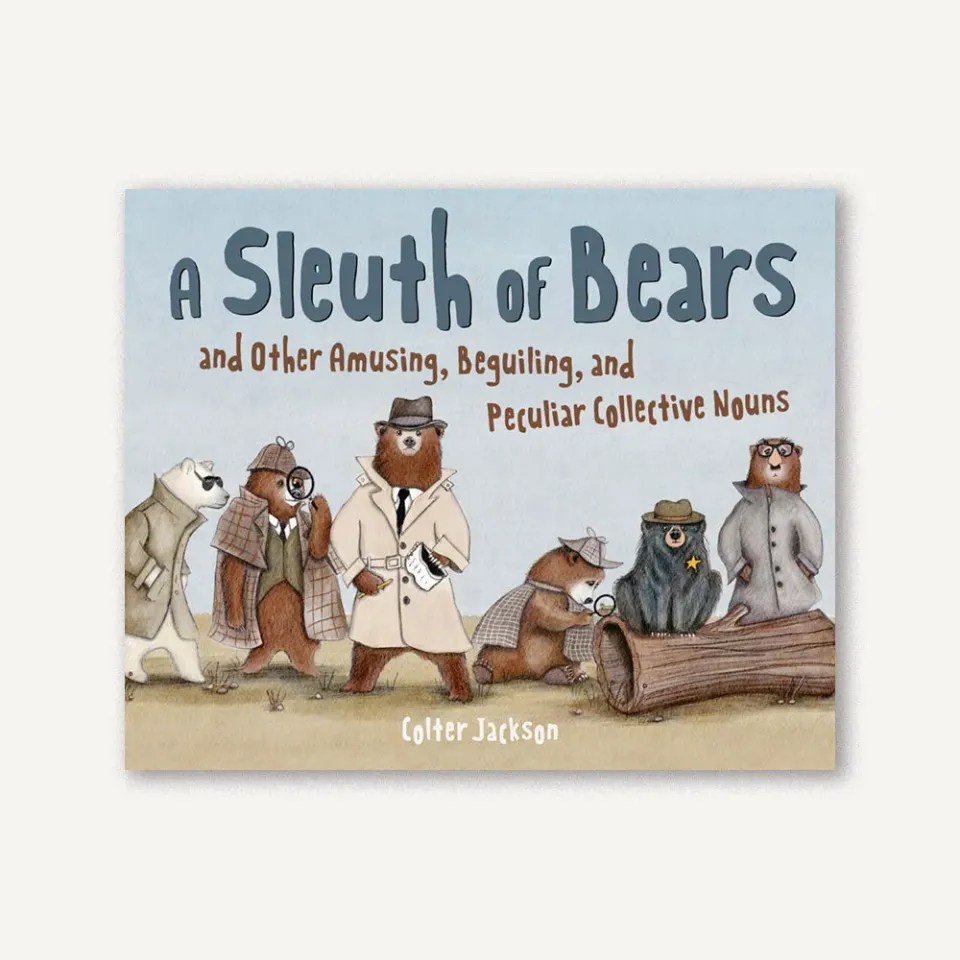 Games Room A Sleuth of Bears bilderbok djurord engelska