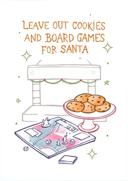 Dragon's Lair Cookies and Board Games gratulationskort spelnörd