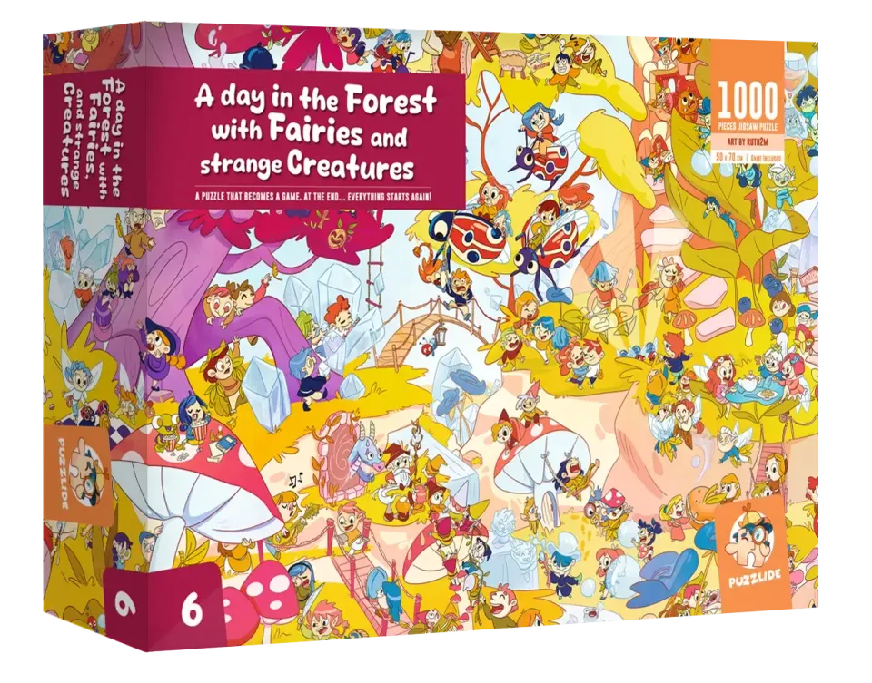 Dragon's Lair A Day in the Forest with Fairies & Strange Creatures pussel 1000 bitar