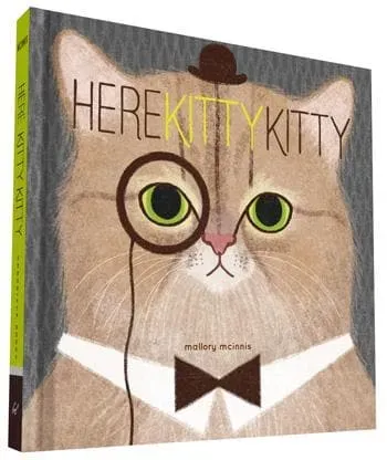 Games Room Here Kitty Kitty bilderbok katter present