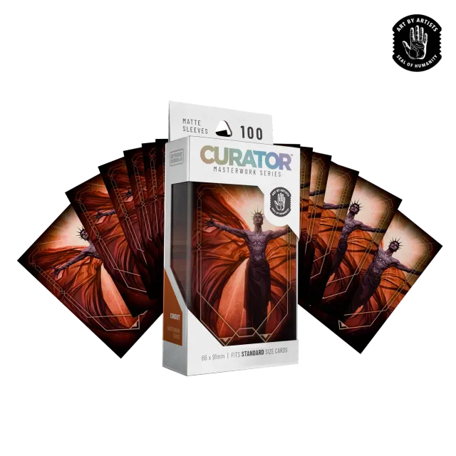 Orange Nebula Curator Masterworks Conduit kortfodral 100-pack matt