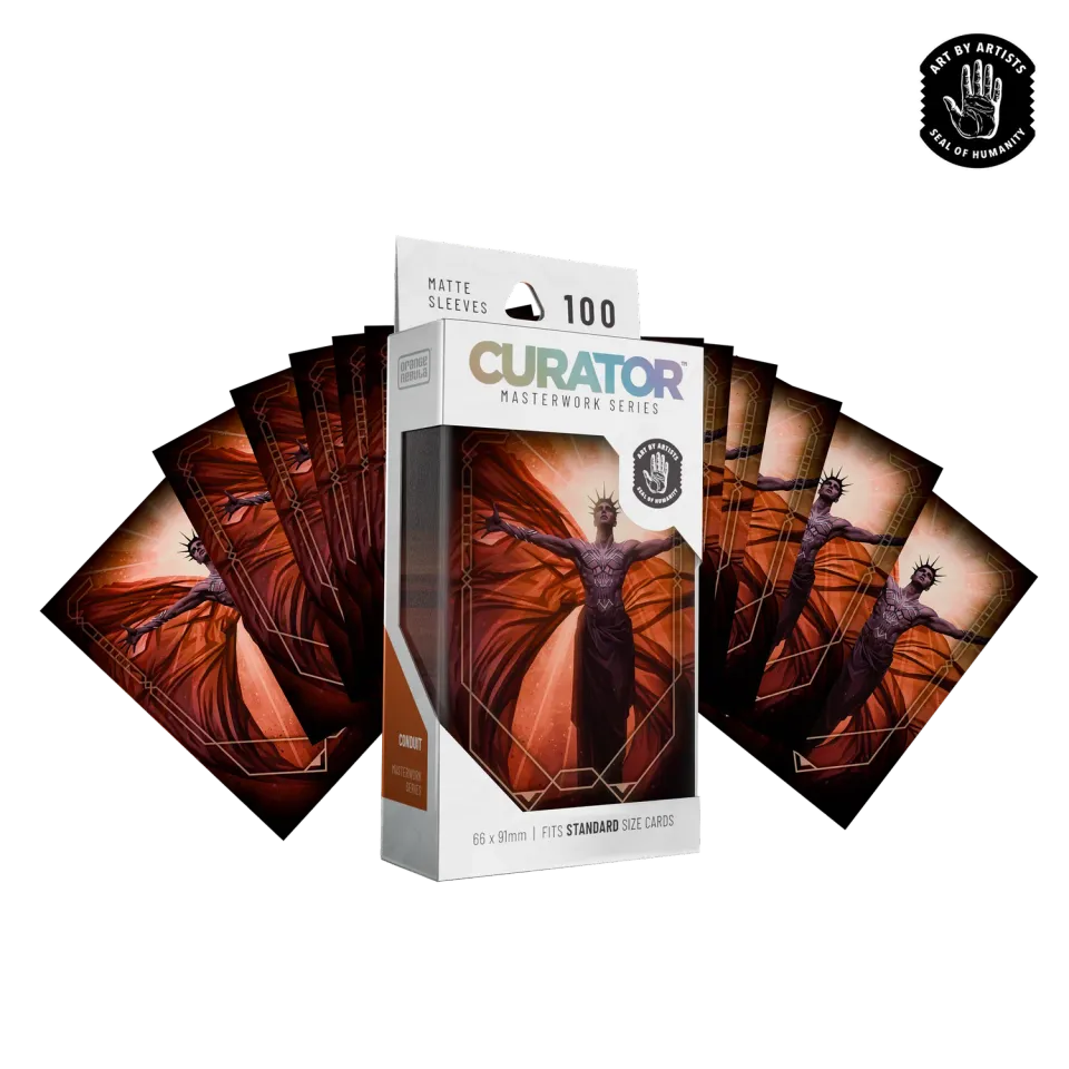 Orange Nebula Curator Masterworks Conduit kortfodral 100-pack matt