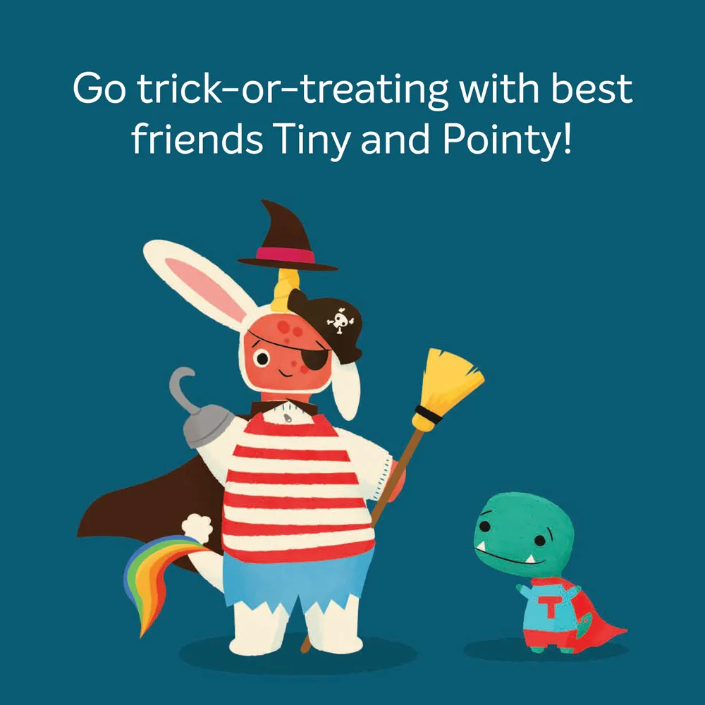 Games Room Tiny T. Rex Tricks of Treating bilderbok halloween