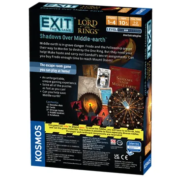 Kosmos EXIT The Lord of the Rings Shadows Over Middle-earth escapespel nivå 2