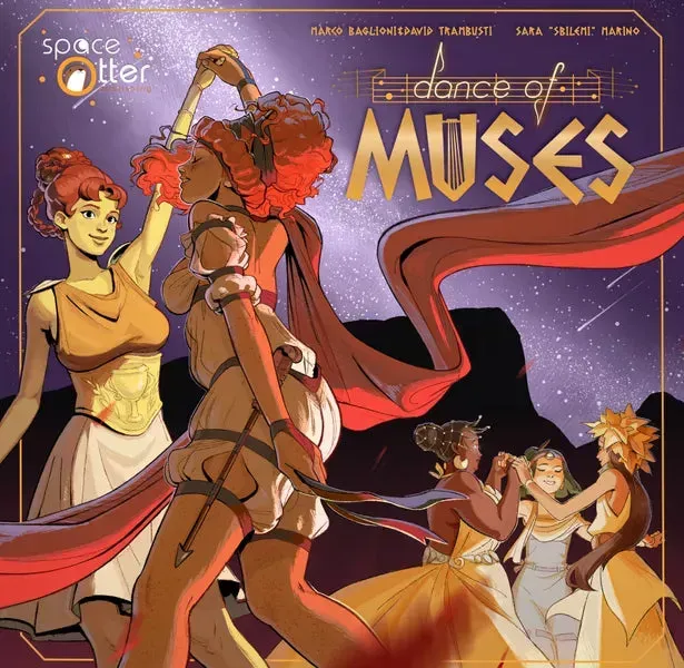 Dragon's Lair Dance of Muses brädspel 2–4 spelare strategi
