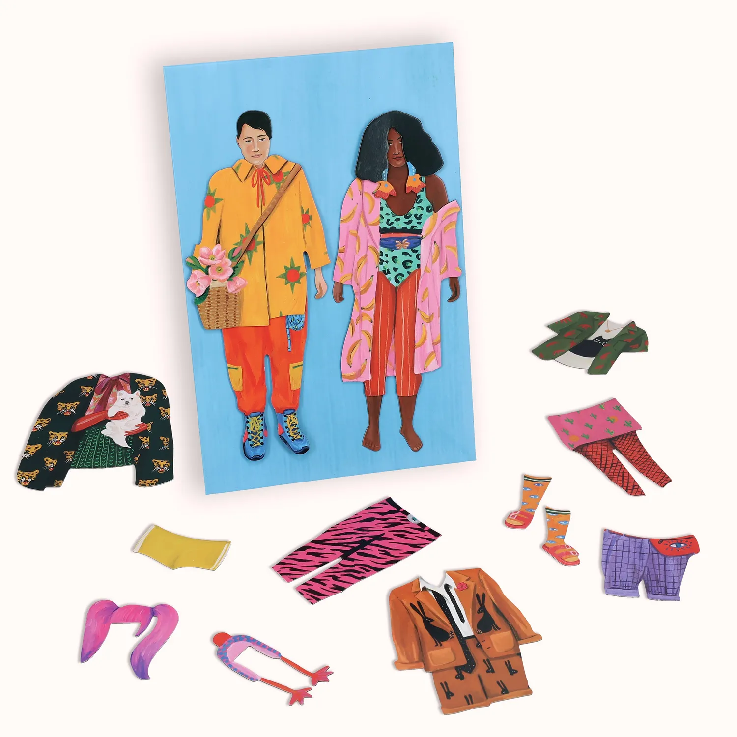 Games Room Fearless Fashion Magnetic Dolls magnetdockor 48 delar