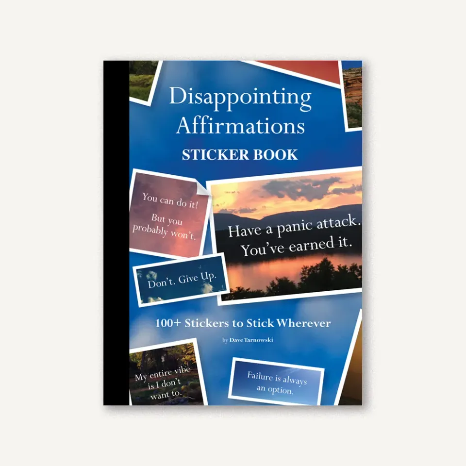Games Room Disappointing Affirmations Sticker Book klistermärken
