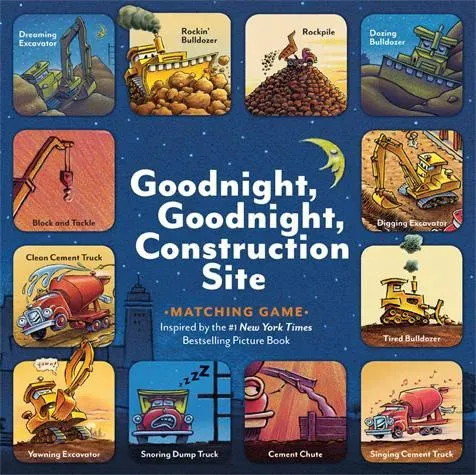 Games Room Goodnight Construction memoryspel 72 kort