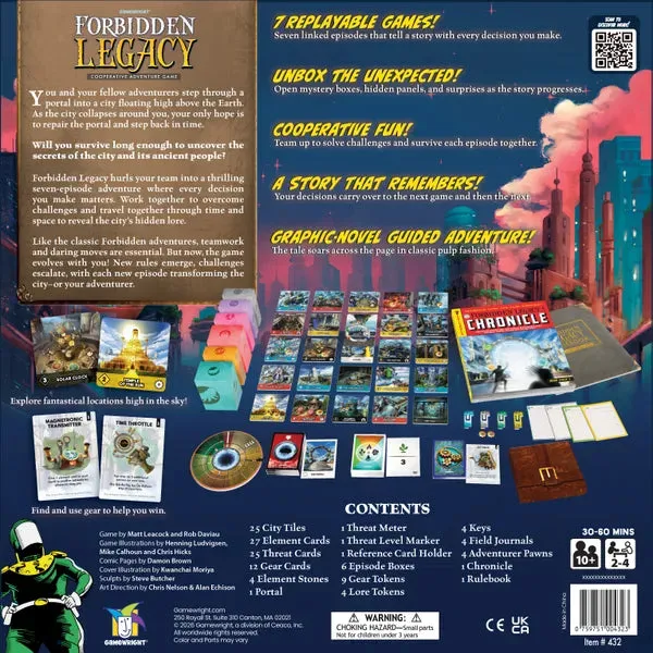 Forbidden Legacy kooperativt legacy-spel 2-4 spelare EN