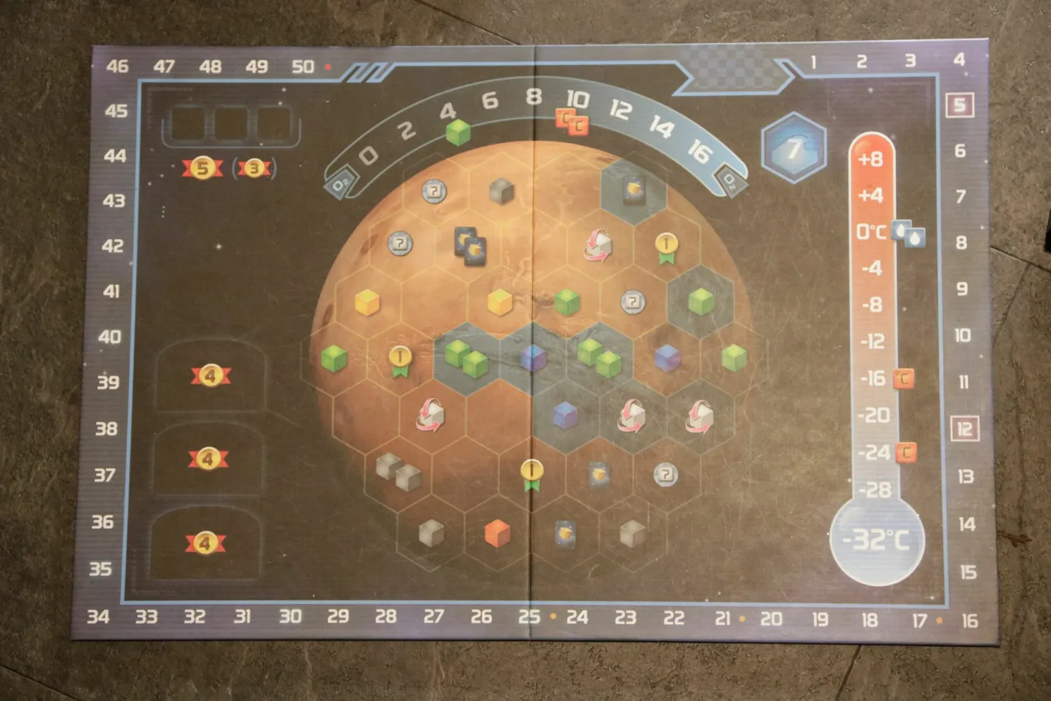 Terraforming Mars Dice Game tärningsspel 60 tärningar