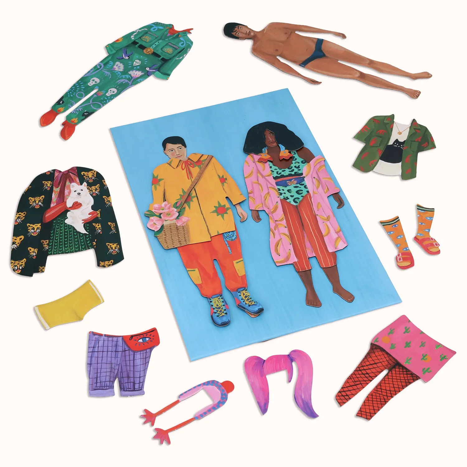 Games Room Fearless Fashion Magnetic Dolls magnetdockor 48 delar