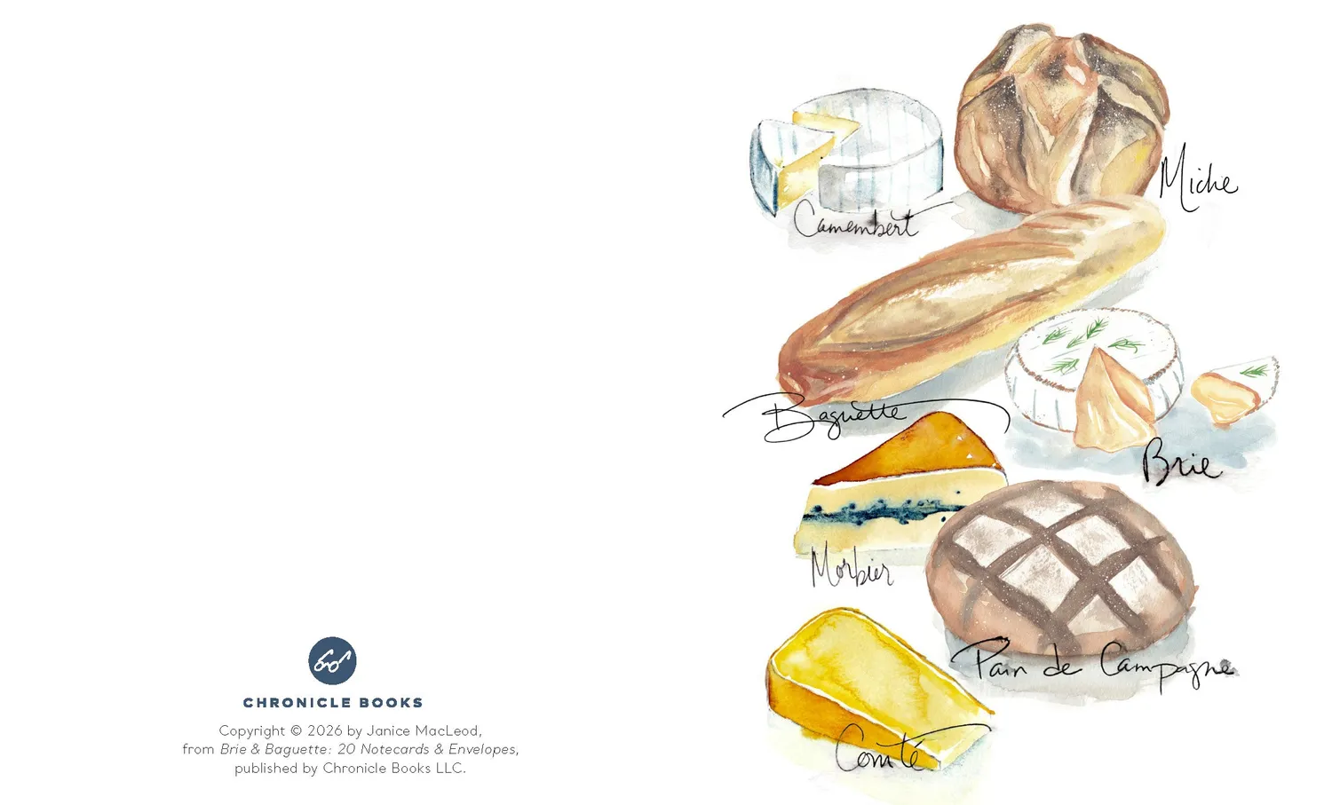 Games Room Brie & Baguette Notes kortset 20-pack