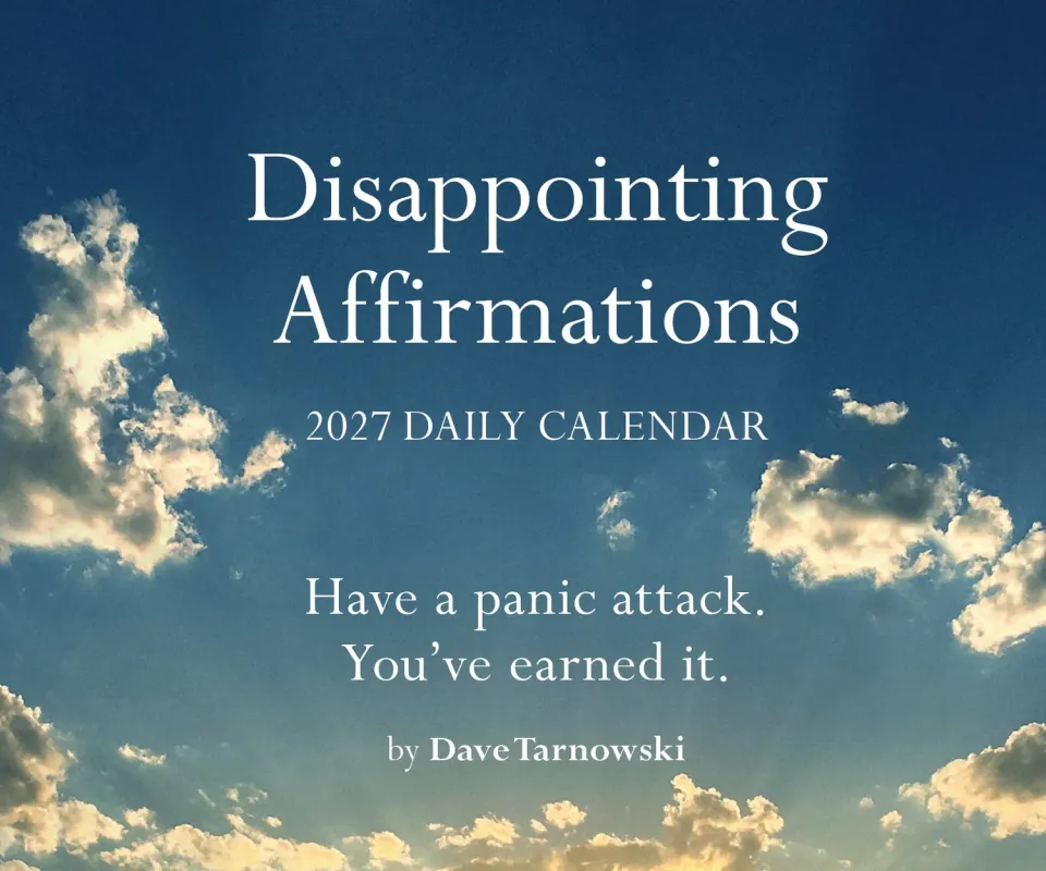 Games Room Disappointing Affirmations dagkalender 2027