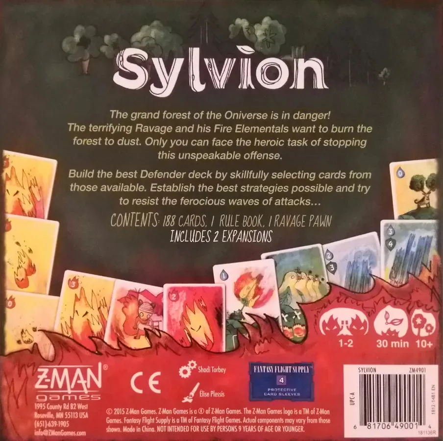 Dragon's Lair Sylvion kortspel 1-2 spelare strategi