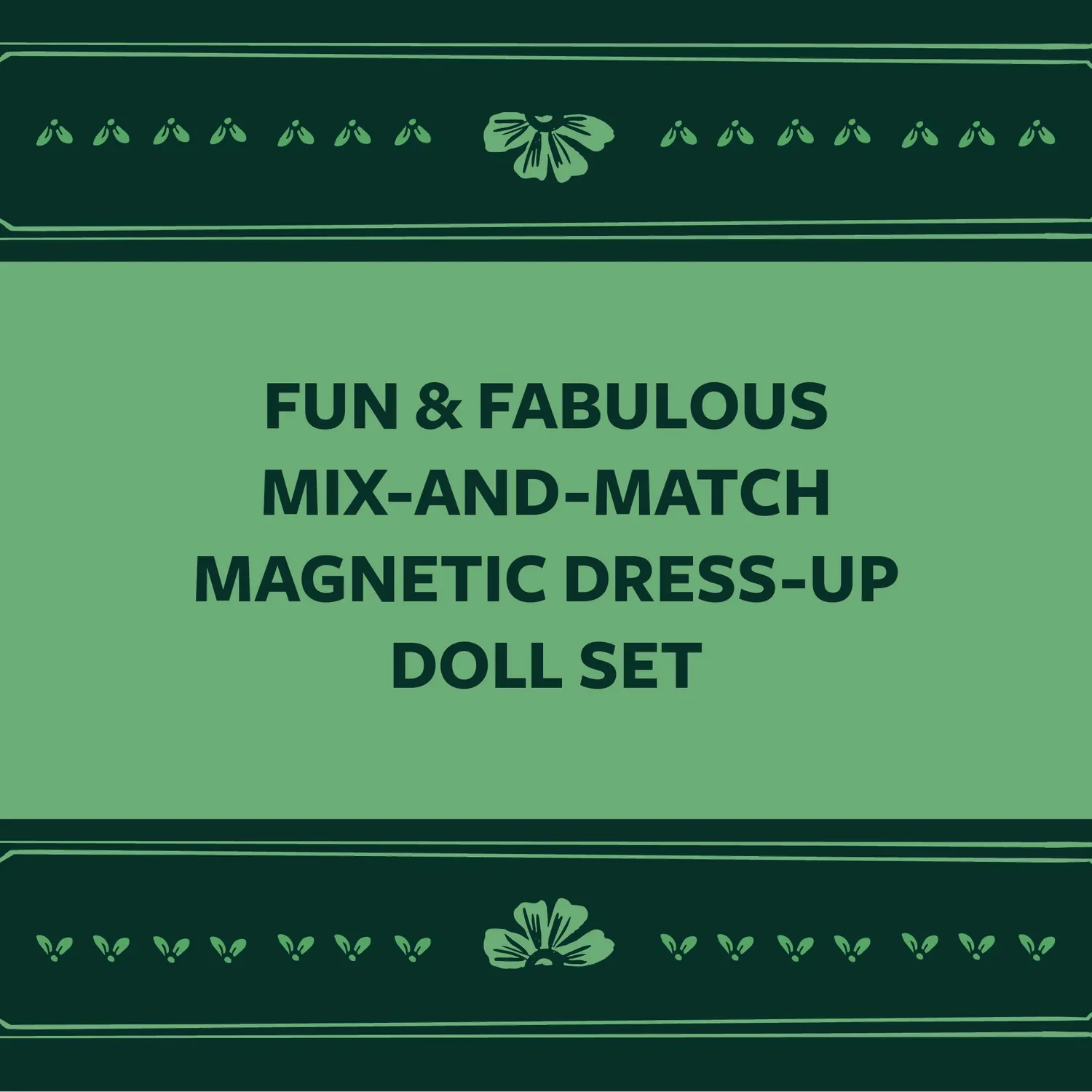 Games Room Fearless Fashion Magnetic Dolls magnetdockor 48 delar