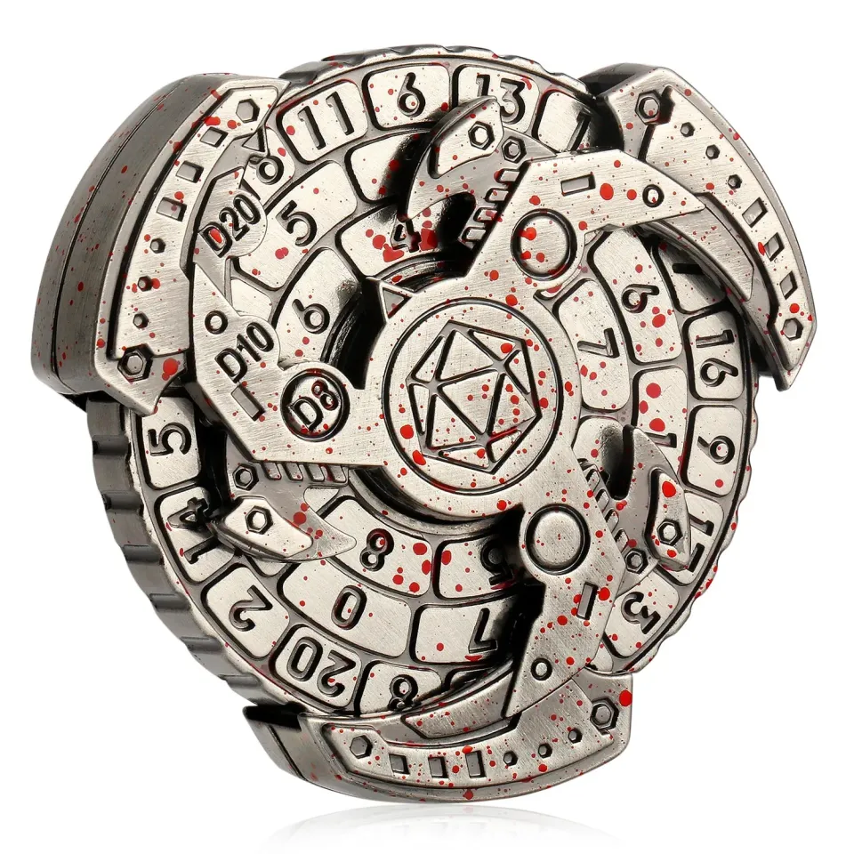 Dragon's Lair Gyro 7-i-1 spinntärning silver röd