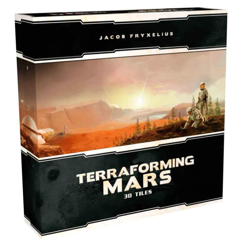 Terraforming Mars 3D Tiles brickor handmålat komplett set