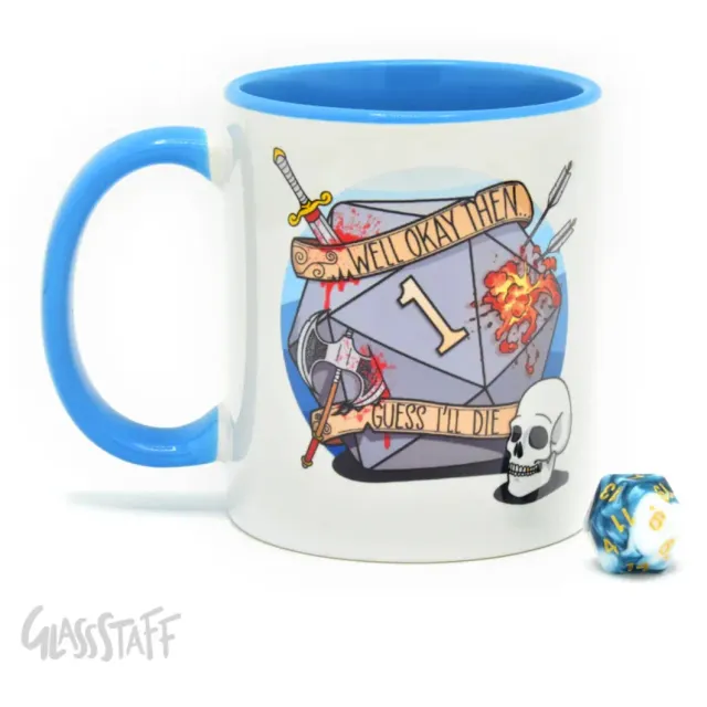 Dragon's Lair Guess I'll Die presentmugg vit 3,25 dl