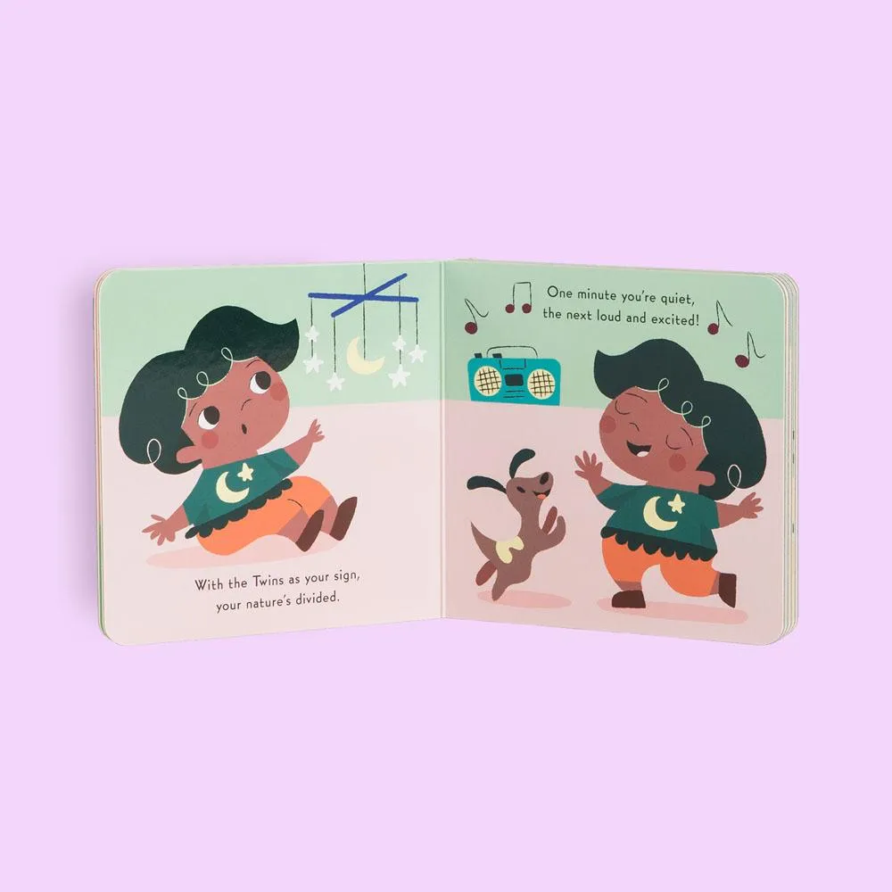 Games Room Little Zodiac Baby Gemini pekbok tvilling