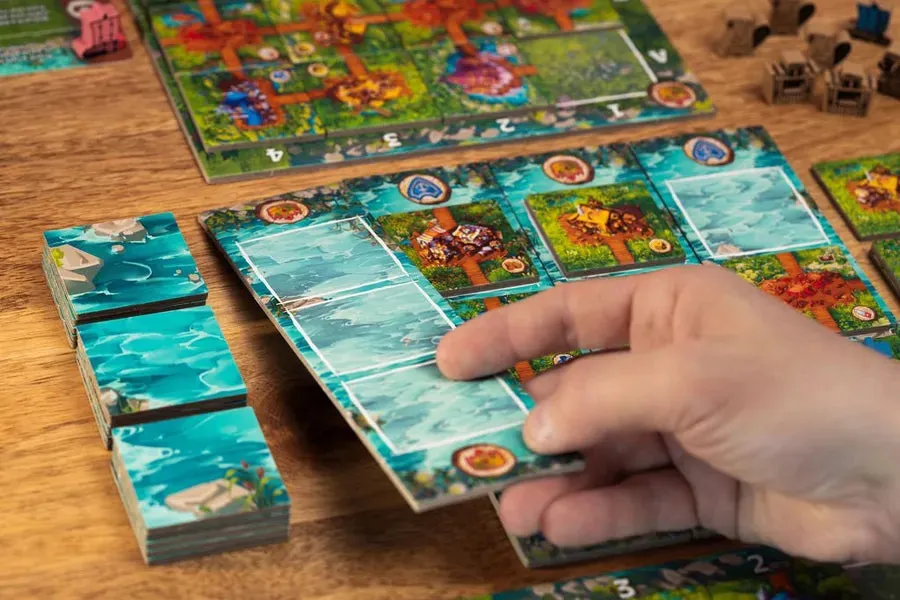 Dragon's Lair Timber Town brädspel bäver 2 spelare