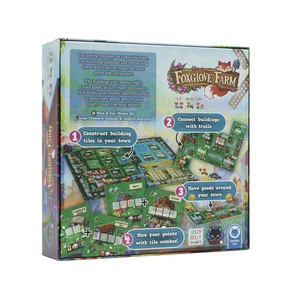 Dragon's Lair Foxglove Farm brädspel stadsbyggare 2–4 spelare