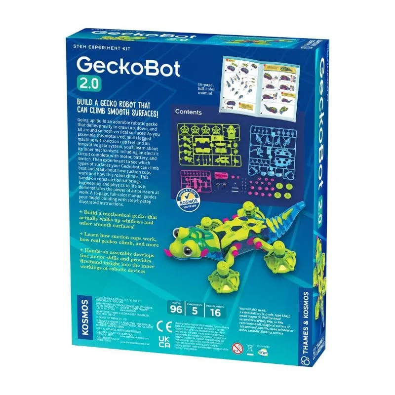 Kosmos Geckobot 2.0 robotbyggsats klättrande gecko