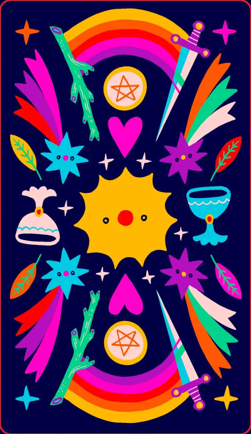 Games Room Rainbow Tarot tarotlek guidebok pride