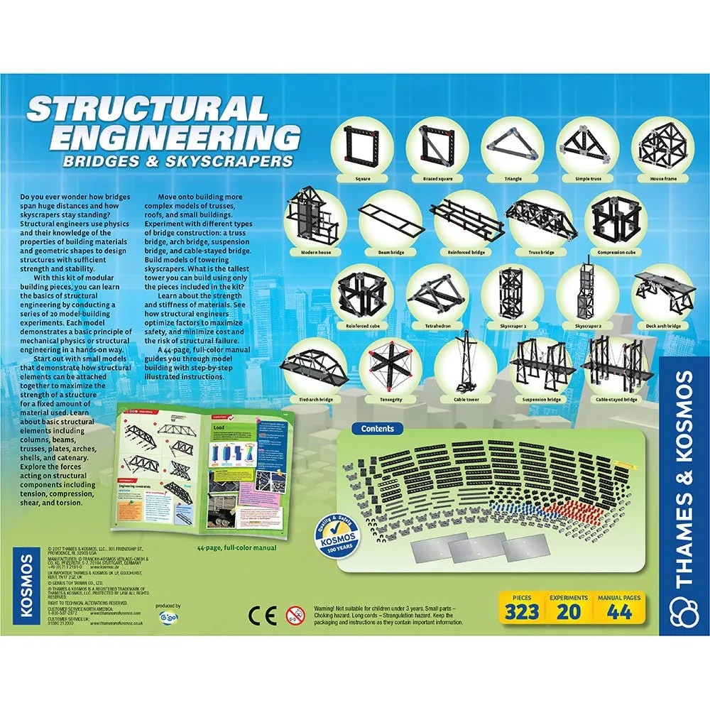 Kosmos Structural Engineering experimentkit 20 experiment broar