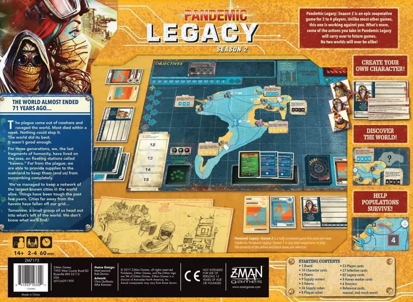 Pandemic Legacy Season 2 Yellow samarbetsspel kampanj