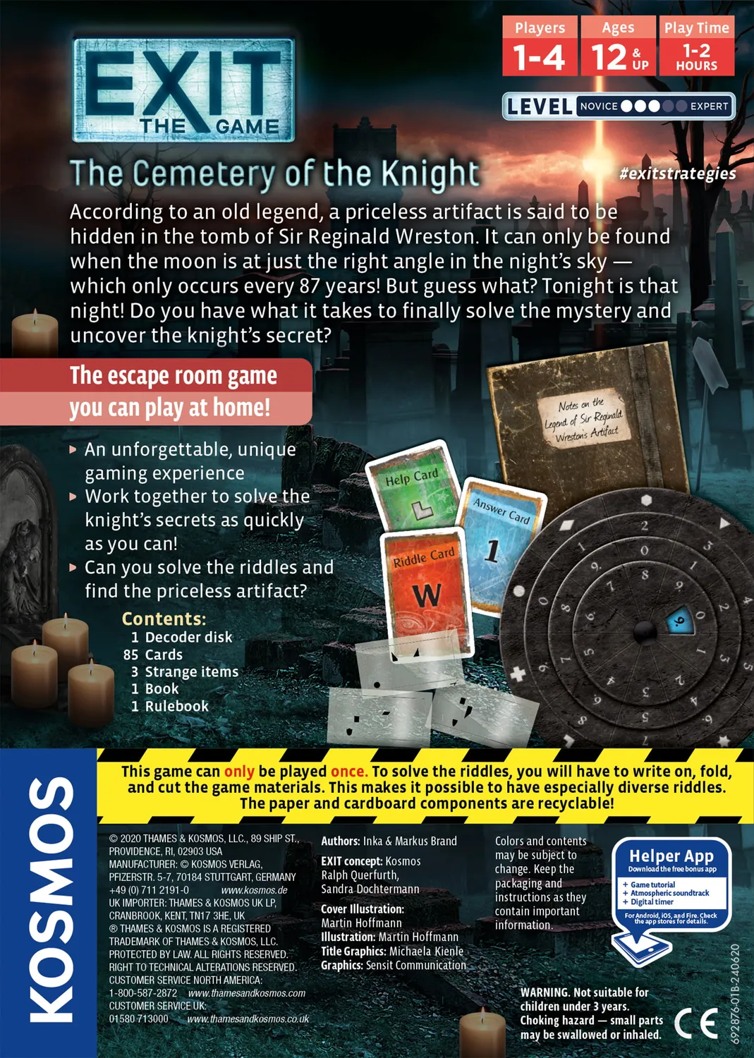 Kosmos Exit Cemetery of the Knight escape room spel nivå 3