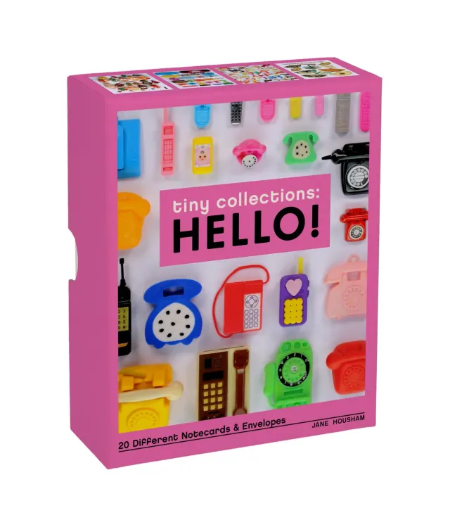 Tiny Collections Hello Notes kort 20-pack retro
