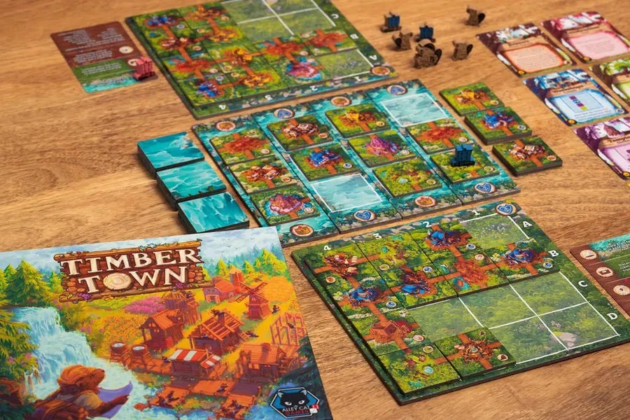 Dragon's Lair Timber Town brädspel bäver 2 spelare