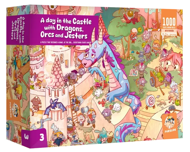 Dragon's Lair Puzzlide Castle Dragons pussel 1000 bitar