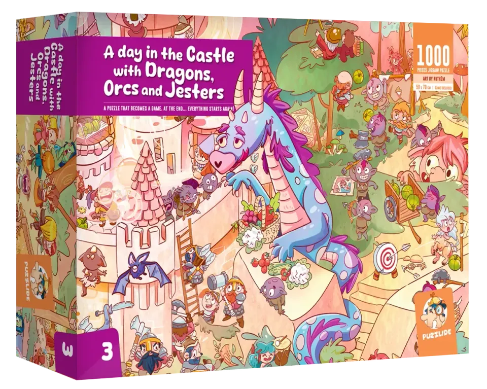 Dragon's Lair Puzzlide Castle Dragons pussel 1000 bitar
