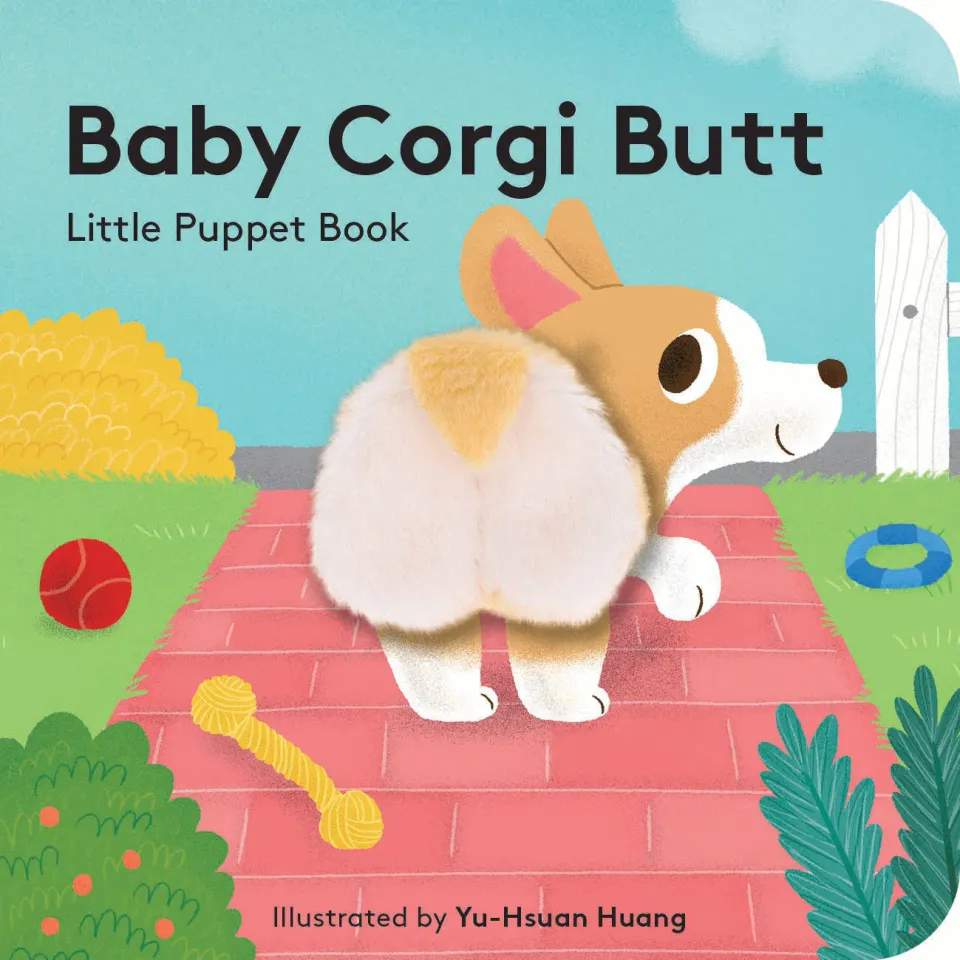 Games Room Baby Corgi Butt fingerbok med docka