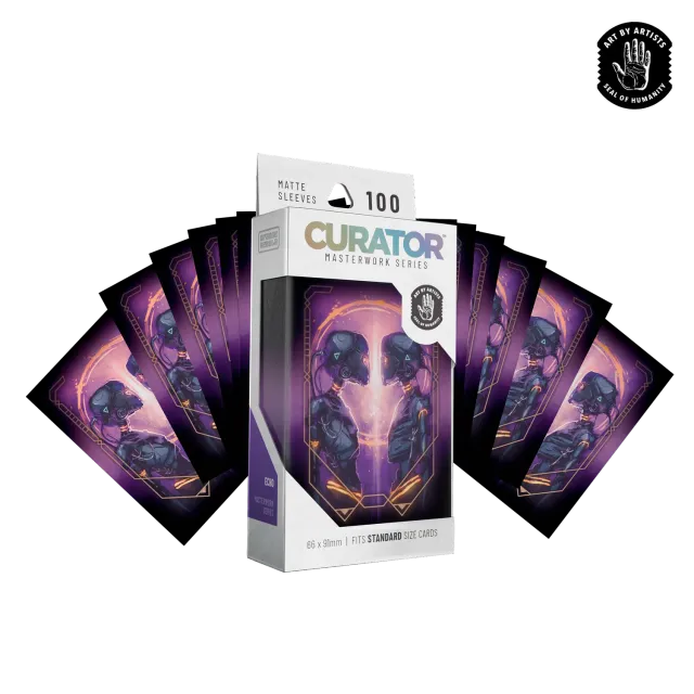 Orange Nebula Curator Masterwork Echo kortskydd 100-pack