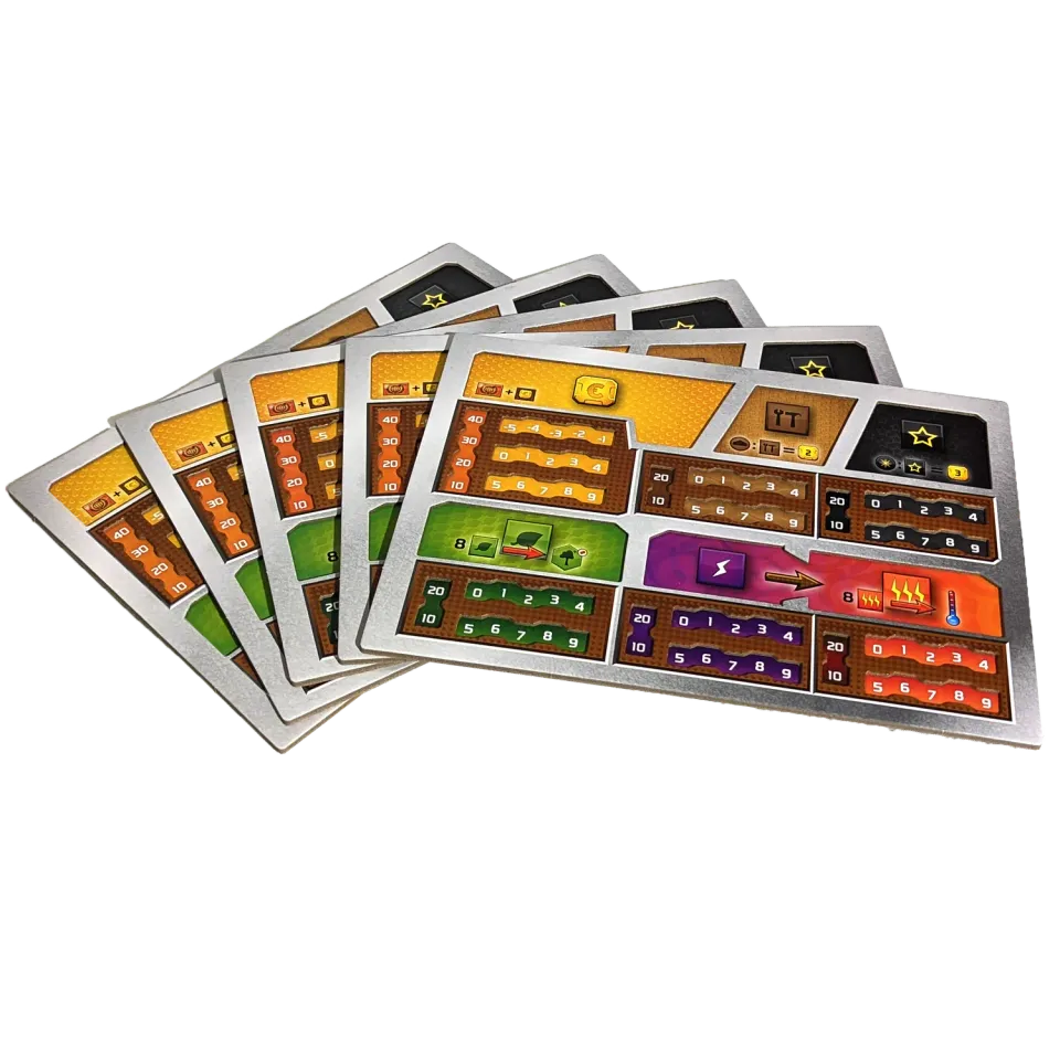 Terraforming Mars Dual Layer Player Boards spelbräde 5-pack