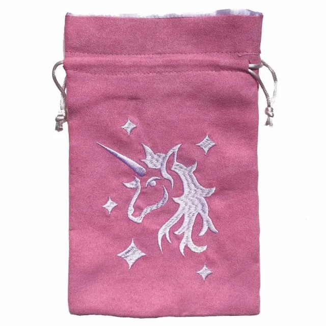 Dragon's Lair Dice Bag Pink Unicorn tärningspåse rosa