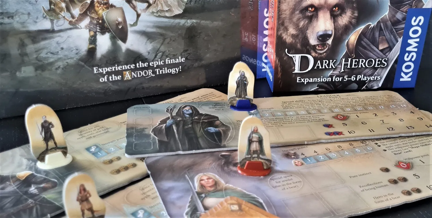 Kosmos Legends of Andor Dark Heroes expansion 6 spelare