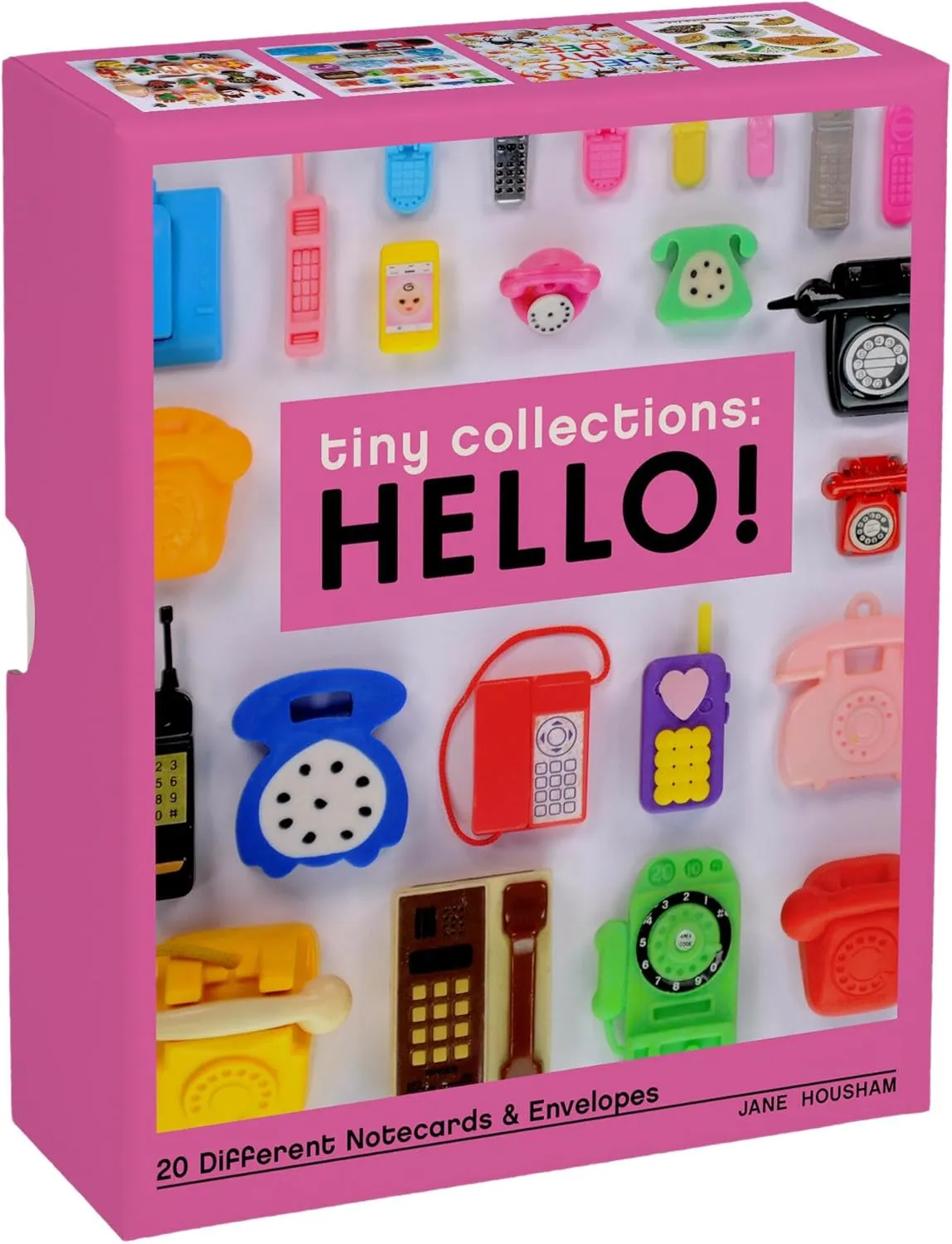 Tiny Collections Hello Notes kort 20-pack retro