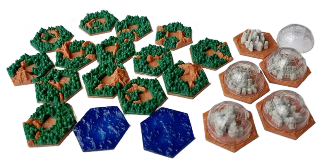 Terraforming Mars Amazonis Planitia 3D-brickor 26-pack