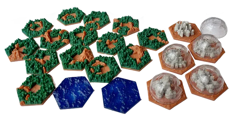 Terraforming Mars Amazonis Planitia 3D-brickor 26-pack