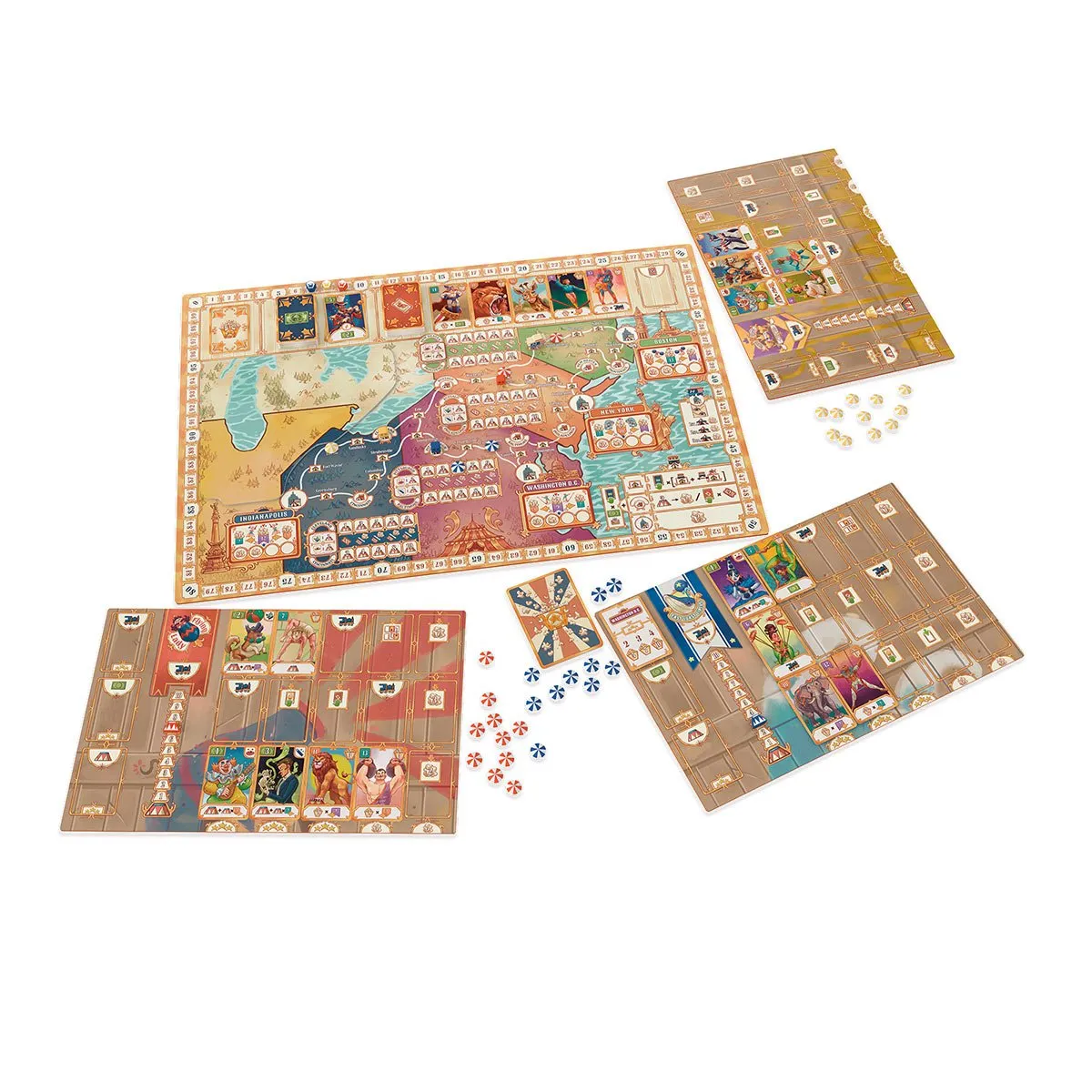 Kosmos 3 Ring Circus brädspel strategi cirkus