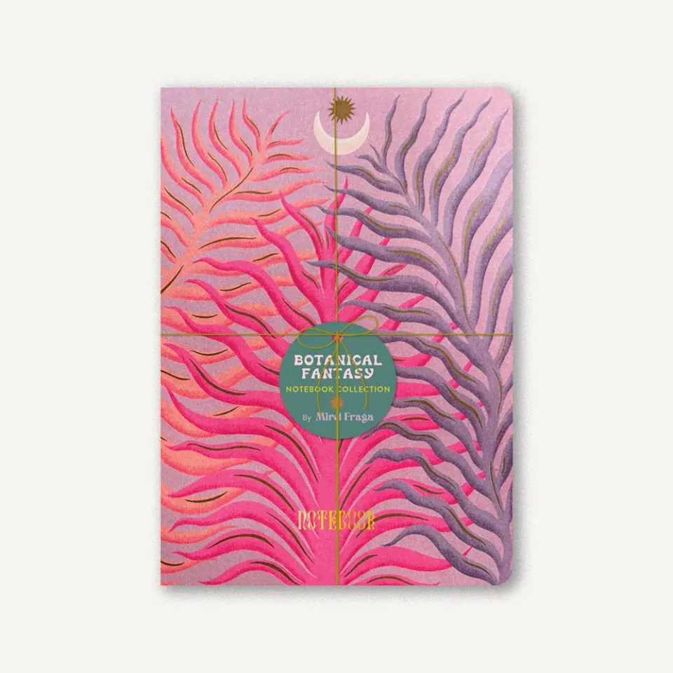 Botanical Fantasy anteckningsböcker 3-pack Mirel Fraga